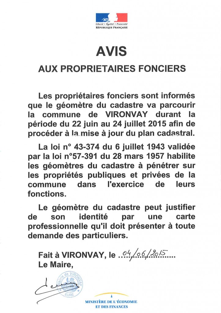 AVIS DE LA DGFP